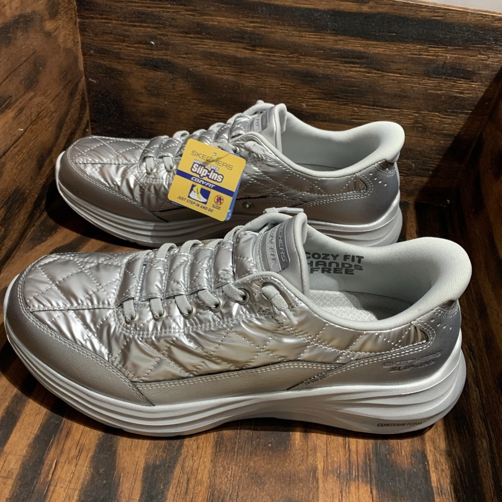Skechers Hands Free Slip-ins: Contour Foam - Cozy Fit sneakers Men's Size 9.5 - Picture 2 of 9